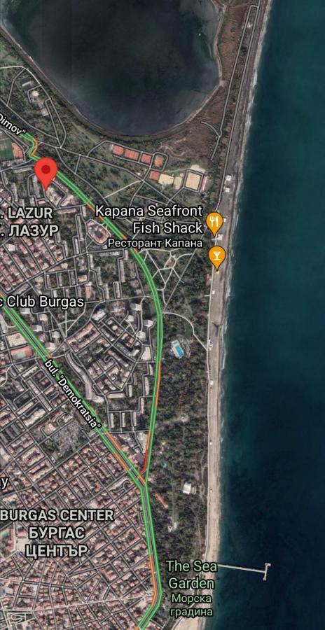 Lazur- neben Meeresgarten Burgas City Exterior foto